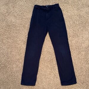 Kids Navy Casual Pants with adjustable waistband